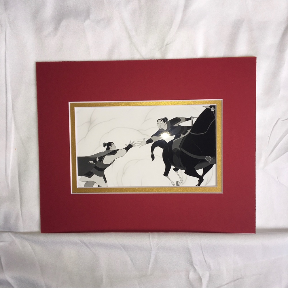 Mulan Li Shang glossy art matted animated warrior